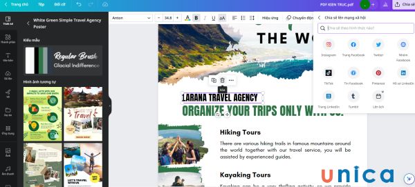 Chia sẻ file PDF lên mạng xã hội