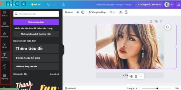 Áp dụng nền trong suốt vào thiết kế chính