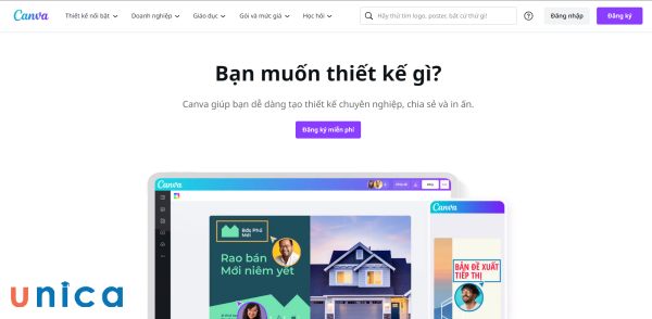 Đăng nhập vào canva