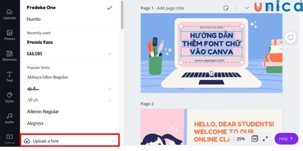 Cách tải font chữ lên Canva giúp cho thiết kế của bạn độc đáo hơn