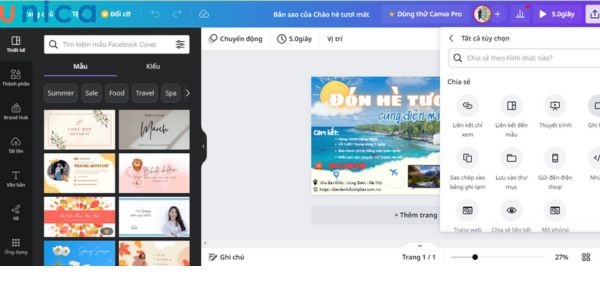 Lựa chọn hình thức chia sẻ qua liên kết (URL)