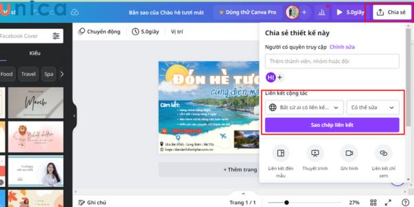 Tùy chỉnh quyền truy cập và bảo mật thiết kế