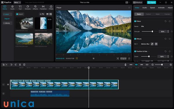 Dùng Chroma Key tách nền trong capcut