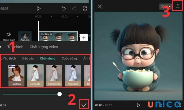 Kiểm tra kết quả chỉnh sửa