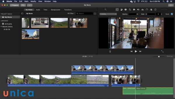 Apple iMovie có màu sắc đẹp, phù hợp để thiết kế