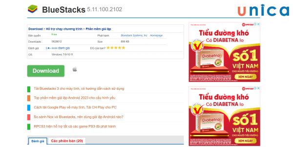 Nhấn vào “Tải ngay” và chờ phần mềm được tải về