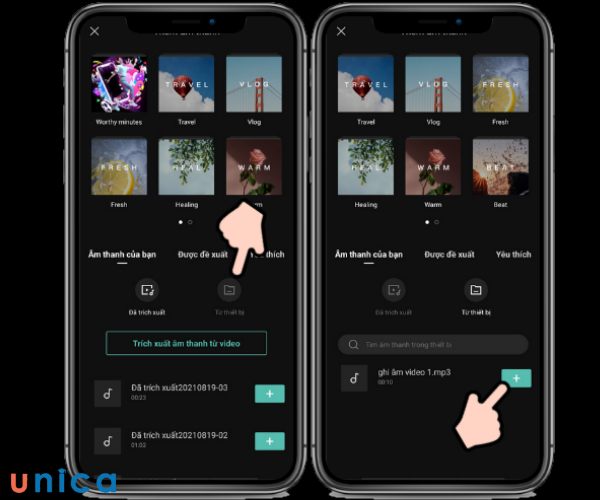 Chọn âm thanh từ thiết bị