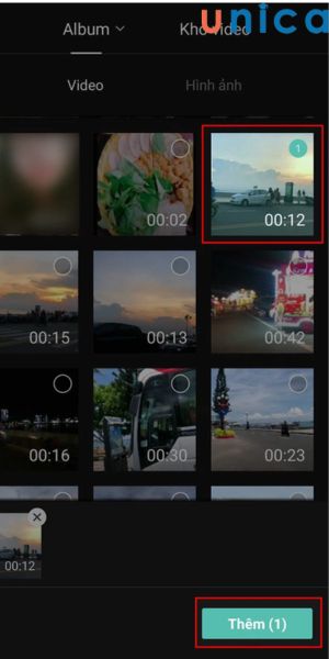 Chọn video cần thay đổi giọng nói