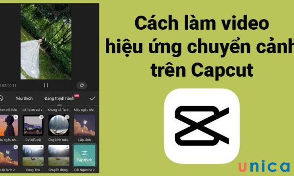 Thêm hiệu ứng chuyển cảnh trong capcut