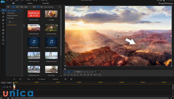 CyberLink PowerDirector sở hữu nhiều tính năng