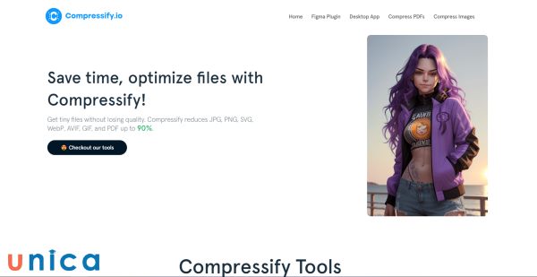 Compressify là một công cụ trực tuyến