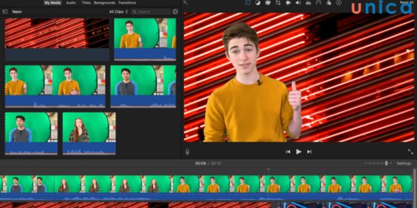 Phần mềm làm video từ ảnh miễn phí trên máy tính iMovie