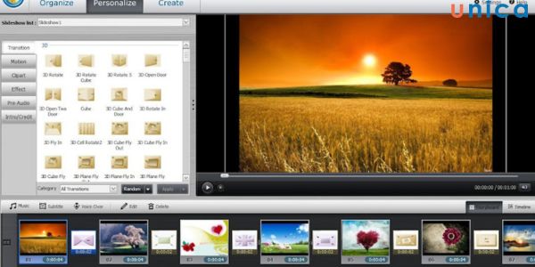 Wondershare DVD Slideshow Builder Deluxe là phần mềm làm video ảnh đẹp