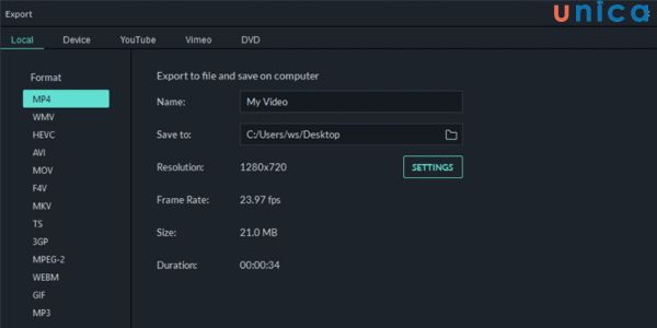 MP4 là định dạng video phổ biến nhất khi render video