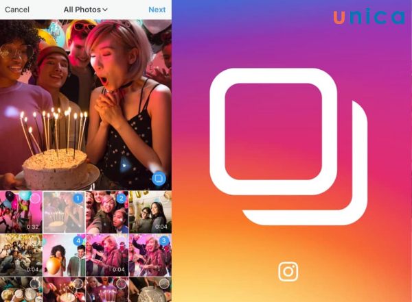 Kích thước hình ảnh xoay vòng (carousel) trên Instagram