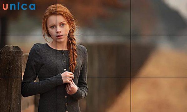 Áp dụng quy tắc chụp ảnh 1/3 với ảnh chân dung