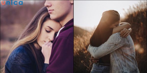 Tựa mặt lên vai người khác