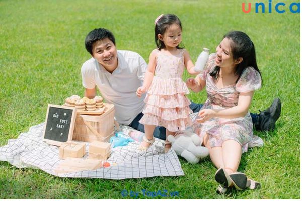 Chụp ảnh dã ngoại gia đình