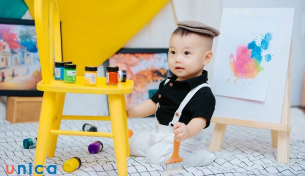 Ý tưởng chụp ảnh với màu vẽ