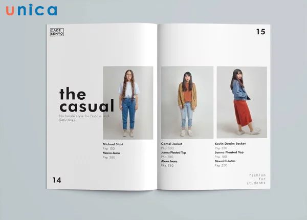 Mẫu Lookbook thời trang đẹp