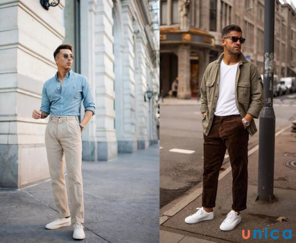 Tạo dáng chụp ảnh nam đứng nghiêng