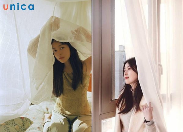 Chụp ảnh với Concept rèm cửa