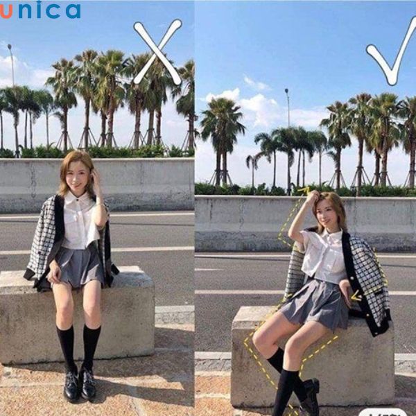 Nên xoay 3/4 người so với máy chụp