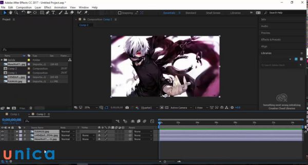 Hiệu ứng Transition trong After Effects