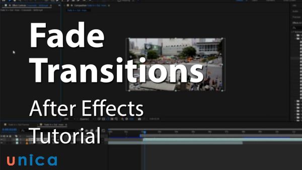 After Effects cung cấp nhiều hiệu ứng chuyển cảnh phủ mờ (Fade Transitions)