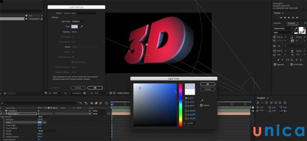 Tạo chữ 3D trong After Effect