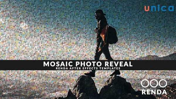 Mosaic Photo Reveal là một trong những mẫu làm video intro bằng after effect phổ biến trong After Effects