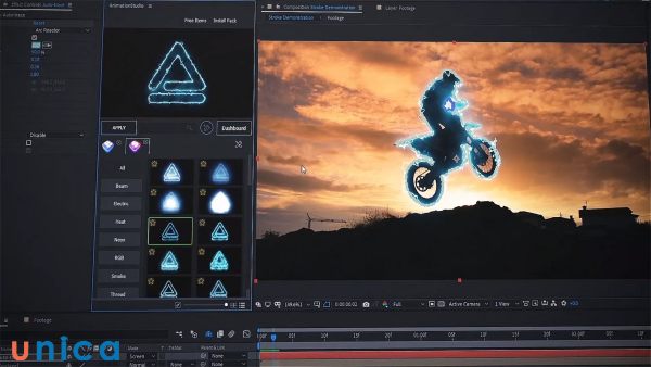 After Effect cho phép tạo ra hiệu ứng và hình ảnh sống động