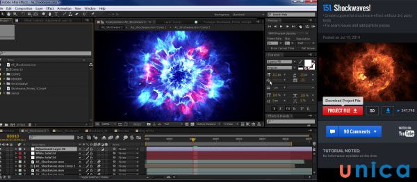 Adobe After Effects cho phép bạn theo dõi và kiểm soát các thành phần 3D, chiều sâu, bóng và phản xạ trong các dự án