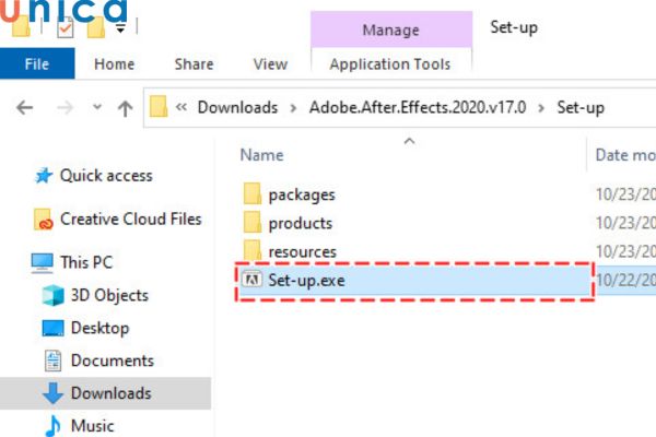 Chạy File Setup sau khi giải nén thành công