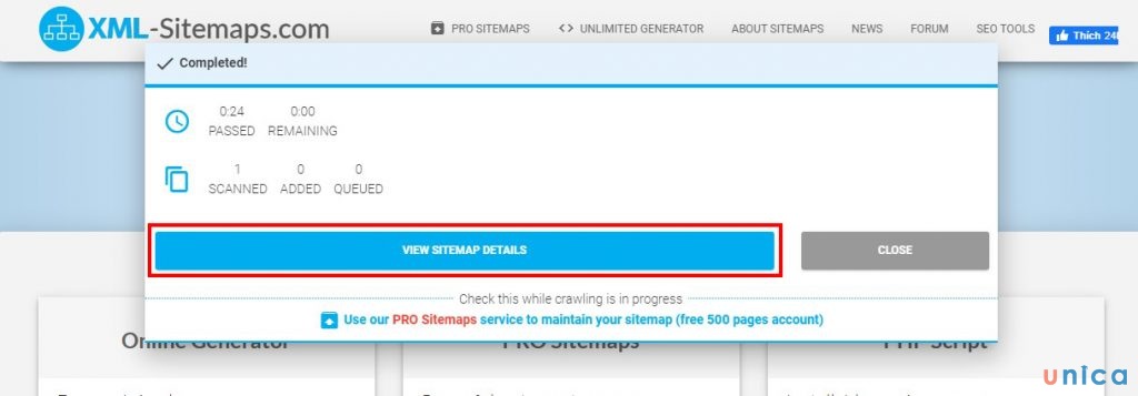 doneprocessxmlsitemap