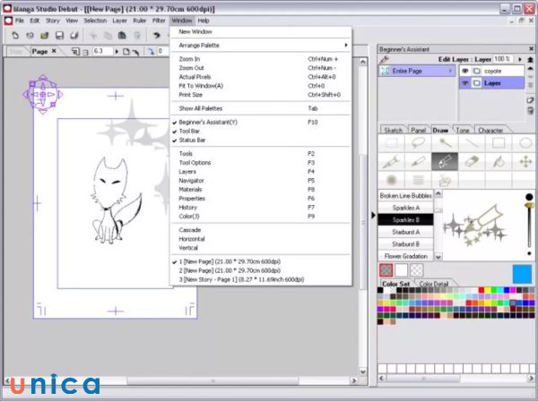 Manga Studio Debut là một phần mềm vẽ anime và manga chuyên nghiệp trên máy tính