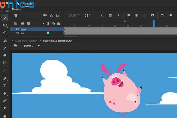 Adobe Animate - Phần mềm làm phim hoạt hình 3D chất lượng