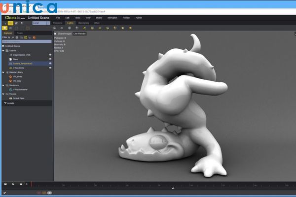 Clara.io - Phần mềm làm phim hoạt hình 3D miễn phí