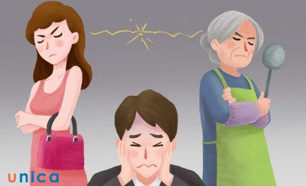 Chồng cảm thấy khó xử giữa mẹ và vợ