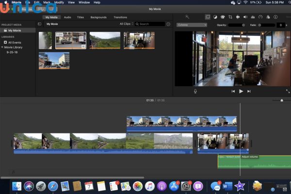 Phần mềm làm phim Apple iMovie sử dụng cho máy tính hệ điều hành MacOS