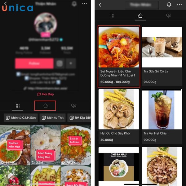 Đồ ăn là mặt hàng cực kỳ phổ biến trên Tiktok