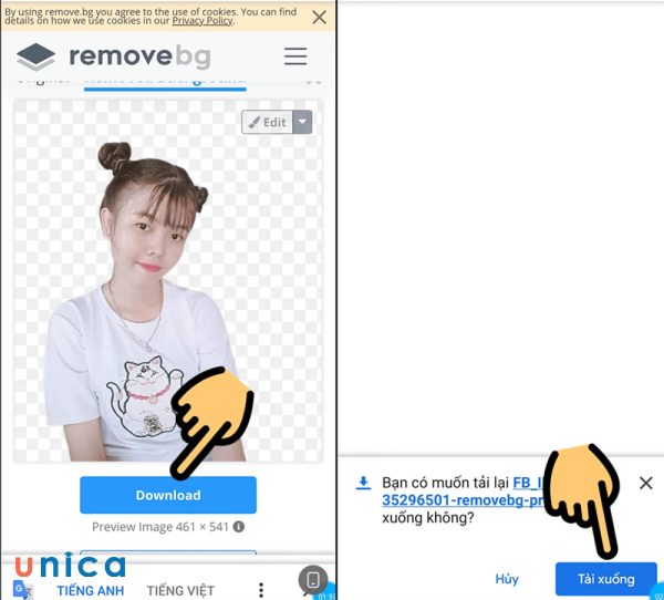 Ảnh nền trong suốt thể hiện sự sáng tạo và cá tính