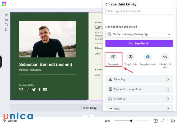 Canva là một công cụ thiết kế đồ họa trực tuyến miễn phí và dễ sử dụng