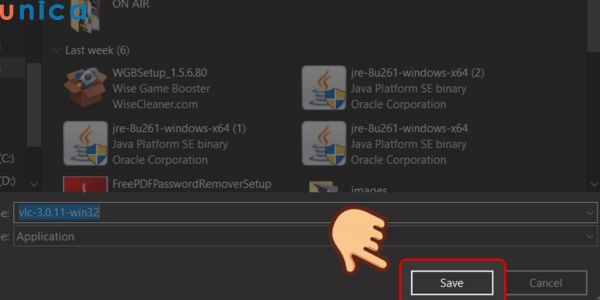 Chọn nơi lưu ứng dụng