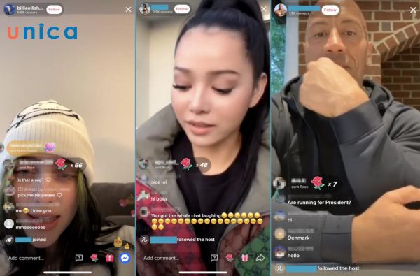 Bạn có thể phát trực tiếp về bất kỳ chủ đề nào mà bạn muốn như giới thiệu bản thân, chia sẻ cảm xúc,...