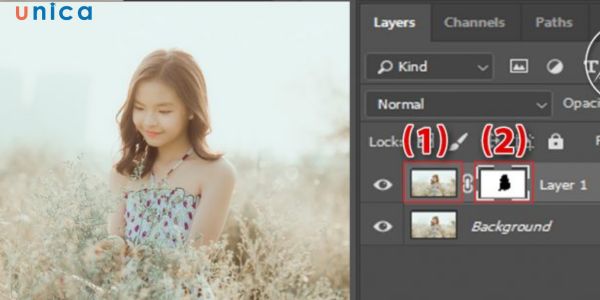 Đổi màu nền bằng Layer Mask