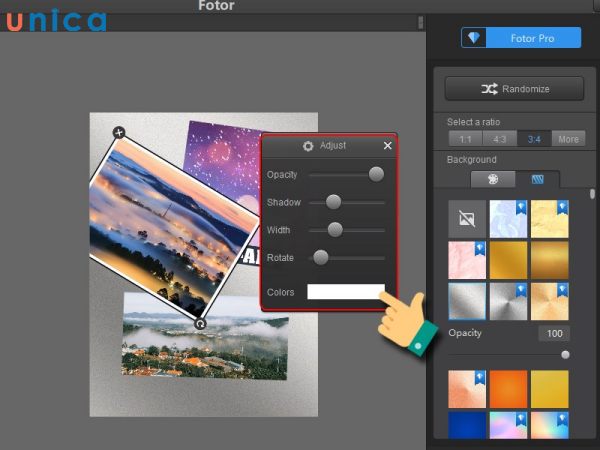 Fotor là một phần mềm chỉnh sửa hình ảnh online có chức năng tách nền con dấu