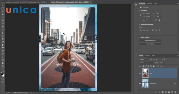 Độ trong suốt là một yếu tố quan trọng khi ghép ảnh vào khung photoshop