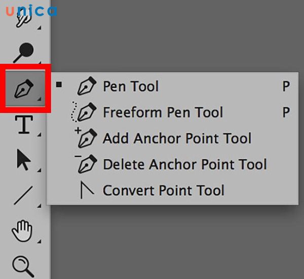 Nhóm công cụ Pentool là một nhóm các công cụ cho phép bạn vẽ ellipse bằng cách sử dụng các điểm điều khiển và các đường cong Bézier
