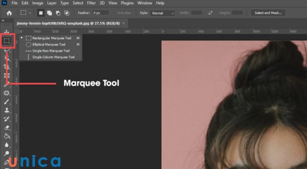 Elliptical Marquee Tool là một công cụ cho phép bạn vẽ ellipse như một vùng chọn (selection)